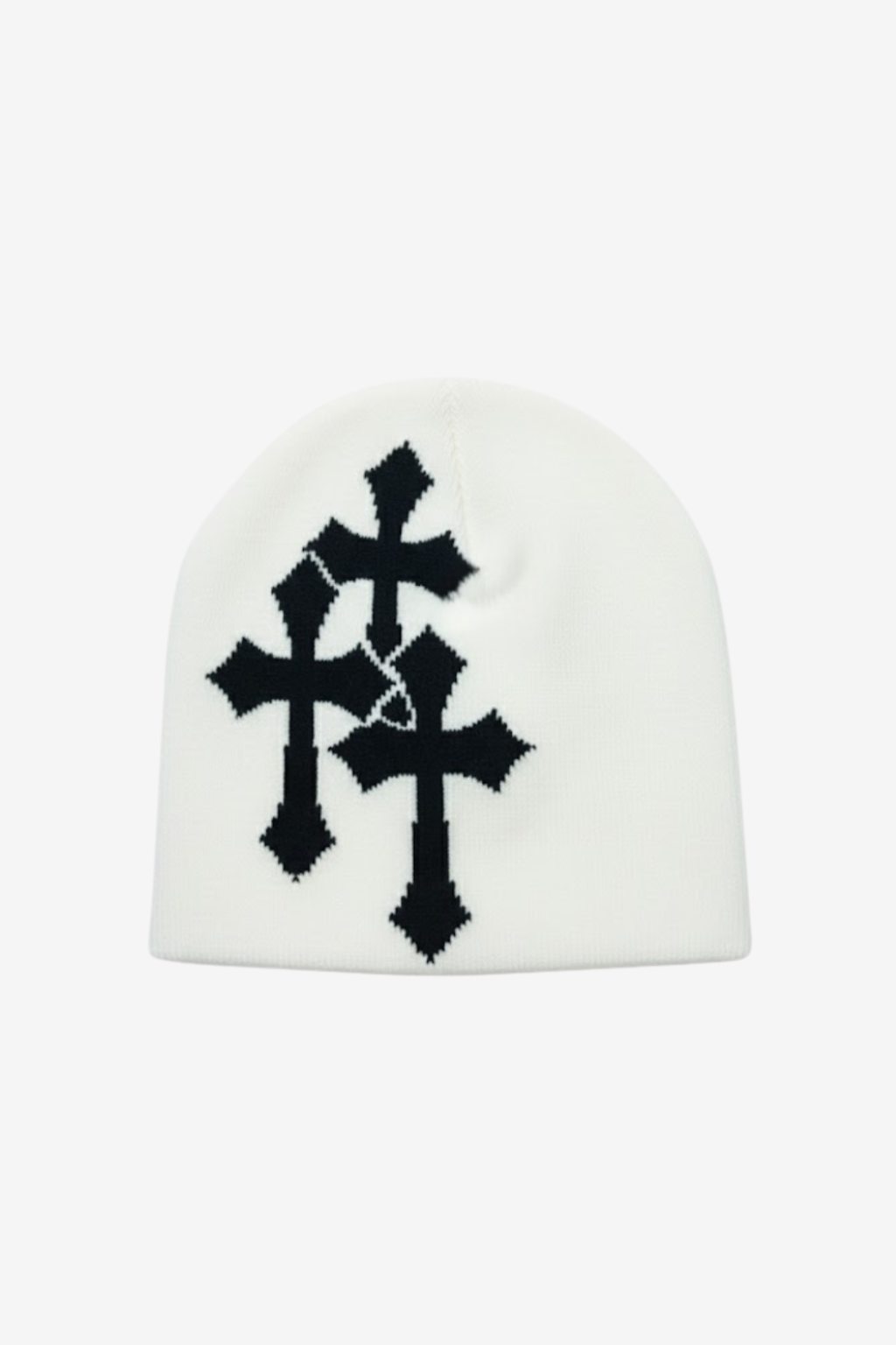 CH Crosses Beanie - Black White